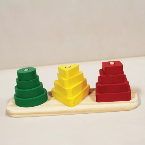 Encastre Lineal Colores - Juguetes Montessori Para Niños 