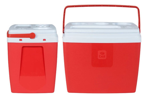 Kit Praia Duas Cadeiras Coloridas +caixa Térmica Cooler 19 L