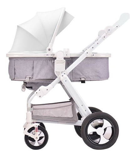 Coche Cuna 6 Posiciones Blanco Kidscool