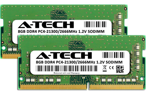 A-tech Ram 16gb (2x8gb) Ddr4 2666mhz Sodimm Pc4-21300 (pc...