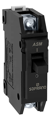 Disjuntor Monofásico 50a Asm1 Unipolar Nema 50/60hz Soprano
