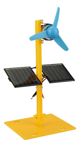 Gift Generador De Energía Solar Dc Motor Mini Fan Panel Diy