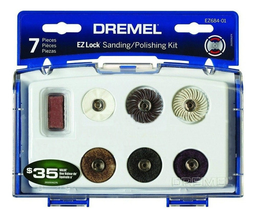 Kit De Lijado Y Pulido 7 Piezas - Dremel Ez 684-01 - Fdn