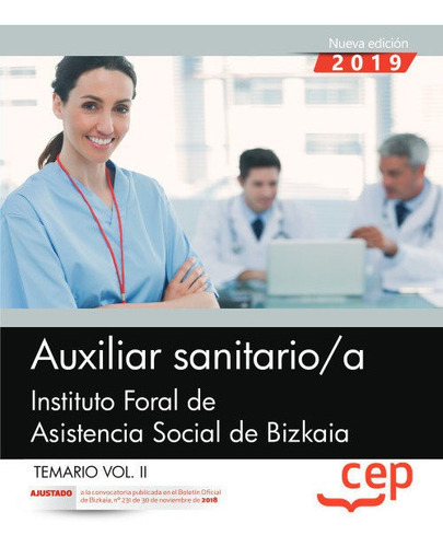 Libro Auxiliar Sanitario/a. Instituto Foral De Asistencia...