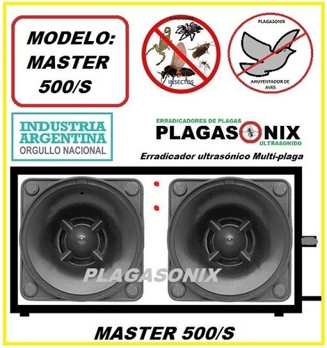Imagen 4 de 10 de Repelente Aves Etc. Ultrasonido Interiores Master 500/s - Plagasonix Argentina Ventas Por Mayor Y Menor