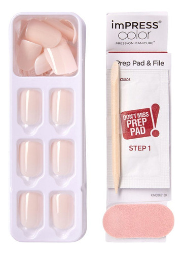 Uñas Impress Color Point Pink