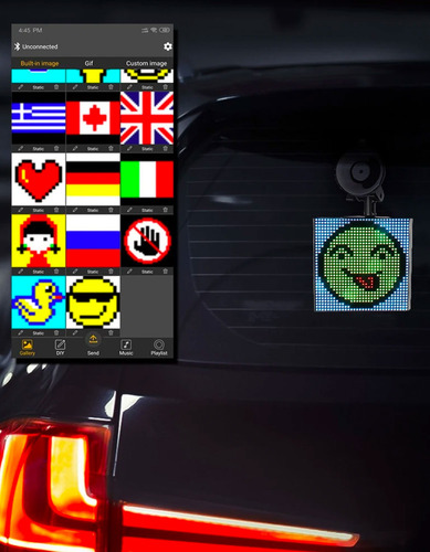 Pantalla Led Emojis Para Auto Led Screen Control Celular