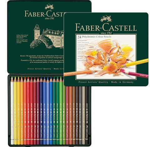 Lápiz De Color Polychromos Faber Castell 24