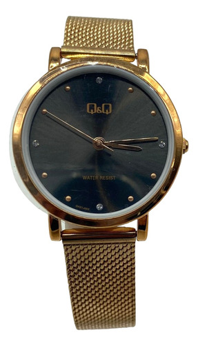 Reloj  Q&q Mujer Malla Metálica/dorado