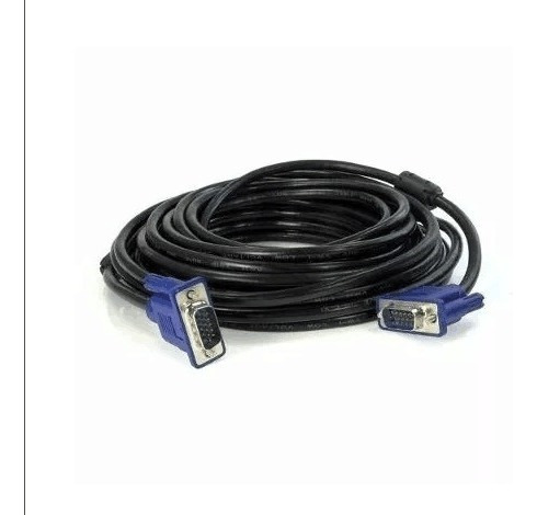 Imagem 3 de 3 de Cabo Vga 10m Monitor Lcd Pc Tv Projetor 10 Metros Blindado