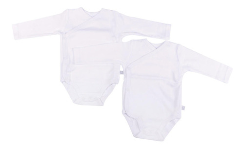  Set 2 Pzas Body Bebe Niña Blanco Pillin (prw106bco)