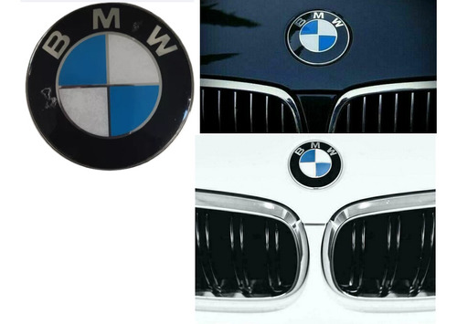 Emblema  Bmw De Capot Y Maleta 74mm