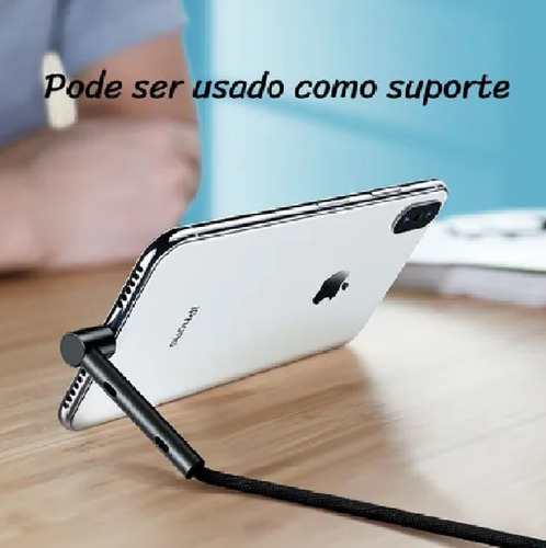 Imagem 5 de 5 de Cabo Lightning 2.1a Turbo Fast 1 Metro