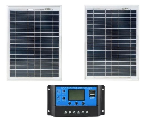 Kit Painel Placa Solar Para Caminhão Carrega Bateria 24v 12v