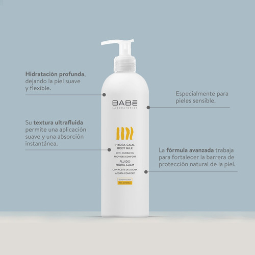 Crema Corporal Babé Fluido Hidra-calm 500ml