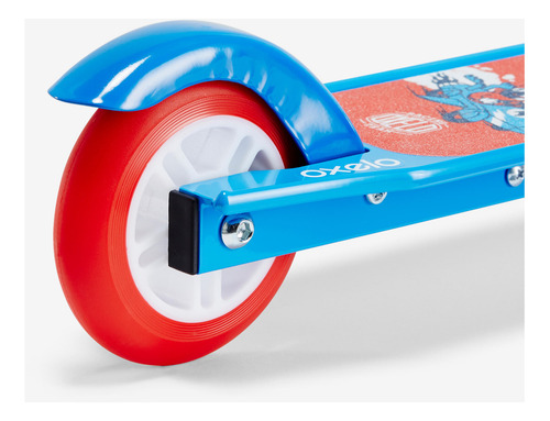 Patín Del Diablo Play 5 Niños Freno Manubrio Azul/rojo Oxelo Color Azul