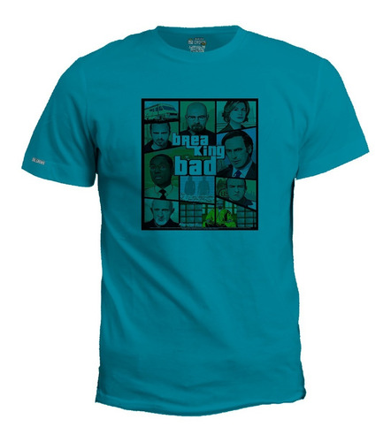 Camiseta Estampada Grand Theft Auto Breaking Bad Hombre Irk 