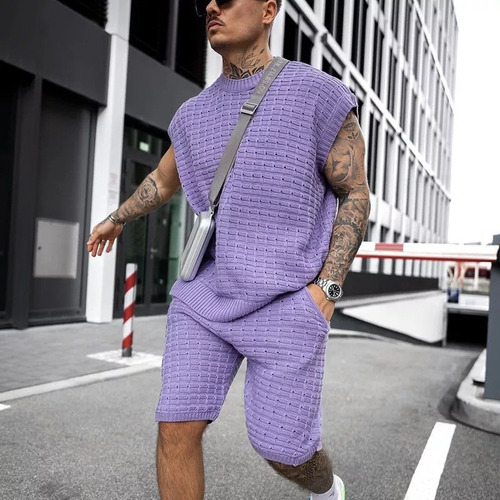 Conjunto De Camisas Y Shorts De Hombre Para Deportes A