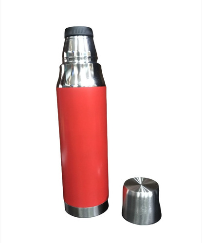 Imagen 2 de 6 de Termo 1 Litro De Acero C/ Pico Inoxidable Camping Colores