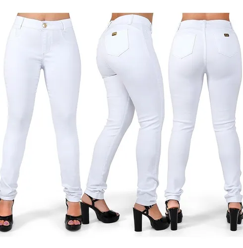 Calça branca best sale feminina em promoção