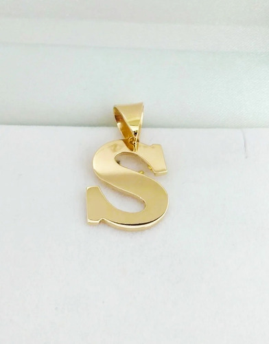 Imagem 3 de 5 de Pingente Letra 5 Gramas Ouro 18k 750