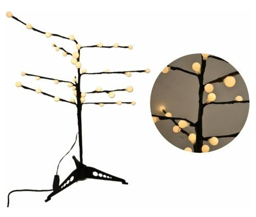 Arbol Decorativo Con Luz Esferas 70cm Navidad Decoracion