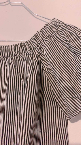 Blusa Rayas Cuello Bote