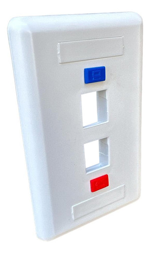 10 Espelho Parede 4x2 C/2 Saídas Rj45/11 Rede Dados Vo