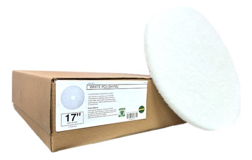 Disco Pad Blanco Para Abrillantadora De Pisos 17 Caja 5 Und