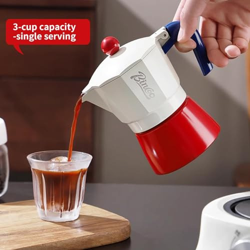 Bincoo Moka Pot, Cafetera Espresso De Cocina, 3 Tazas De Esp