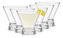 Comprar Joyjolt Copas De Martini Sin Tallo. Juego De 6 Copas De Cóctel. Vasos De 8 Onzas. Vasos De Margarita Con Pies, Juego De Barra De Vasos De Licor, Plato De Servir De Cóctel De Camarones, Vasos De
