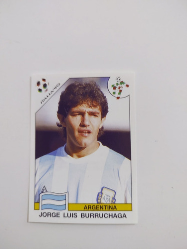 Figurita Jorge Luis Burruchaga Album World Cup Story