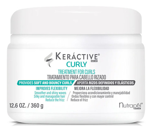 Tratamiento Cabello Rizado Keractive Curly Nutrapel 360gr