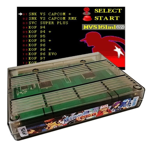 Imagen 1 de 4 de Snk Cartucho Mvs Card 161 En 1 Neo Geo Versión 2