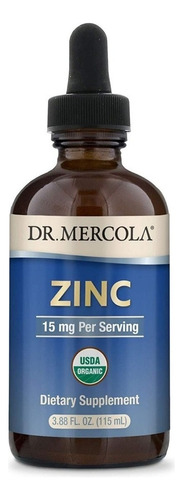 Doctor Mercola, Zinc En Gotas, 15mg, 115ml,