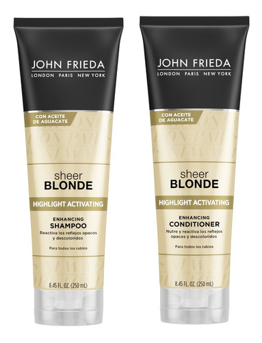 Shampoo Y Acondicionador John Frieda Rubios Sheer Highlight