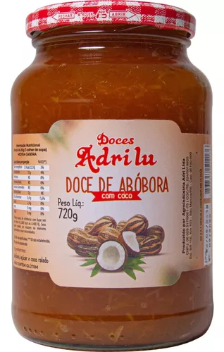 Chimia de Abóbora com Coco Dillin Embalagem 700G - Sorriso