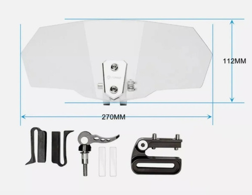 Deflector Parabrisas Para Moto Universal