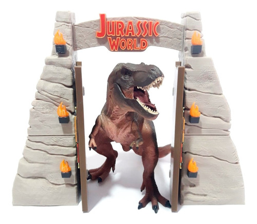 Puerta Jurassic World Camp Cretácico -mediana P/ Dinosaurios | MercadoLibre