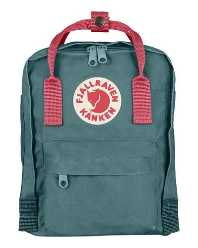 Mochila Kanken Fjallraven Mini 7 L Frost Green Peach Pink