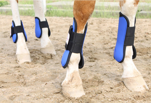 Paquete De 2 Botas De Campana De Caballo Patas Azul