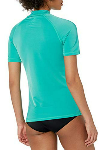 Top Rashguard Y Deportivo De Manga Corta Upf 50 Para Mujer
