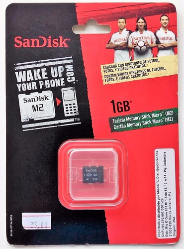 Cartão Memory Stick Micro M2 1gb