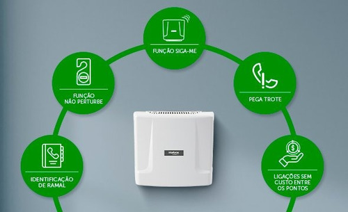 Kit Interfone Coletivo Porteiro 14 Pontos 24 Tag Intelbras