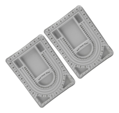 Brazalete Bead Mat, 2 Unidades, Brazalete Gris Flocado