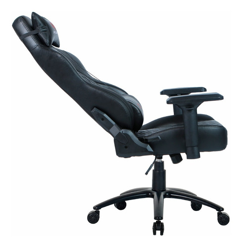 Imagen 4 de 7 de Sillón Silla Premium Gamer Pro Oficina Reclinable Negra 180°