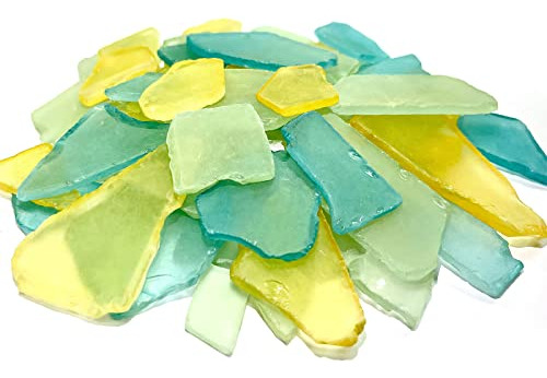 Sea Glass 24 Ounces Light Blue & Light Green & Light Ye...