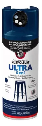 Pintura Aerosol Ultra Cover 5 En 1 R.oleum Azul Marino Brill