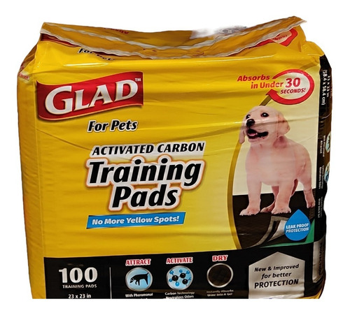 Training Pads For Pets Activated Carbon Glad , 100 Ct