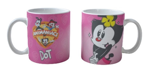 Taza Blanca Sublimada 11 Oz Regalo Animaniacs Dot F361 Blanco